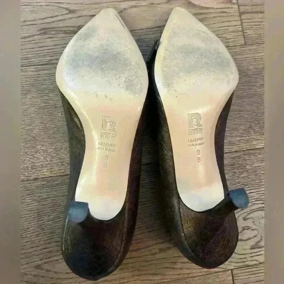 Vintage Roberto Capucci Brown and Metallic Bronze Heels Size 9 - Picture 12 of 15